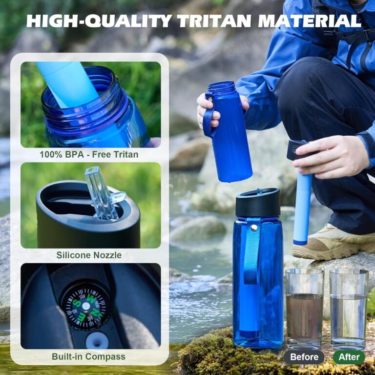 Premium Hiking Camping Backpack Set, Casual Style with Inflatable Sleeping Pad, Trekking Poles, Monocular, Water Filter Bottle & LED Headlamp – Adventure Essentials for Outdoor Explorers