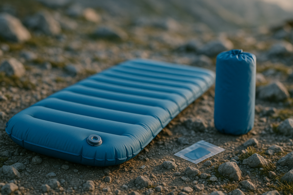 Sleeping Pad, Ultralight Inflatable Sleeping Pad for Camping, Built-in Pump, Ultimate for Camping, Hiking, Airpad, Carry Bag, Repair Kit, Compact  Lightweight Air Mattress(Blue)