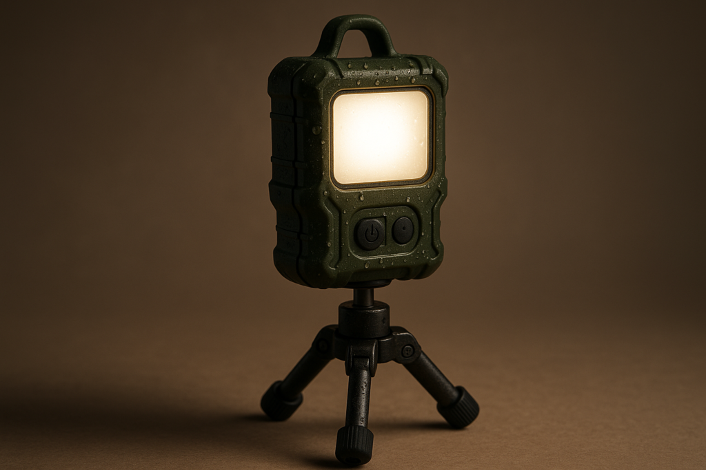 STEELITE Camping Emergency Light 2700 Lumens 12000mAh with Adjustable Tripod Stand, IP65 Waterproof Cordless Work Light, Magnetic Base, Telescopic, for Camping Outdoor Work Garage, Green